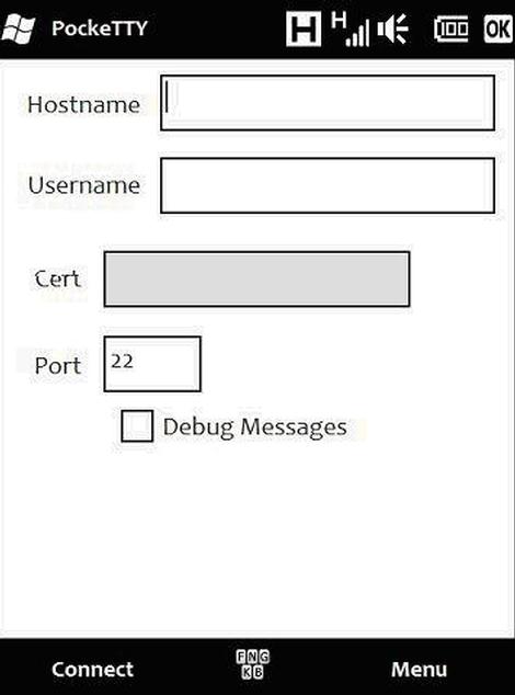  Setting Up SSH clients on Windows Mobile Devices