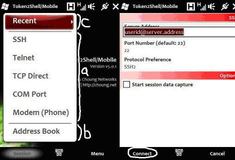  Setting Up SSH clients on Windows Mobile Devices
