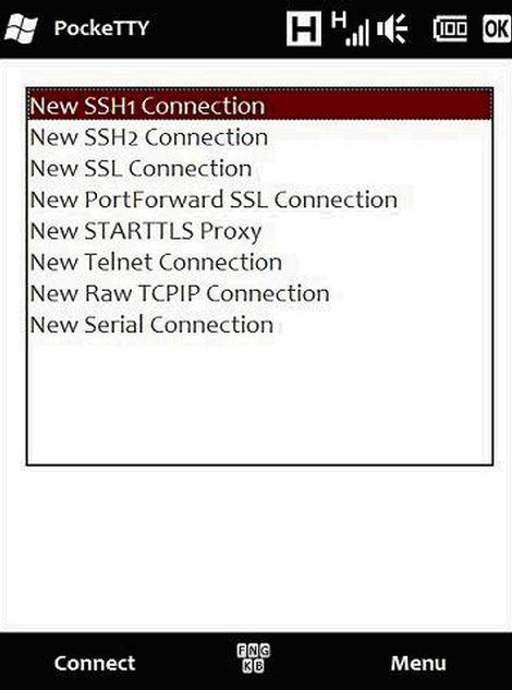  Setting Up SSH clients on Windows Mobile Devices